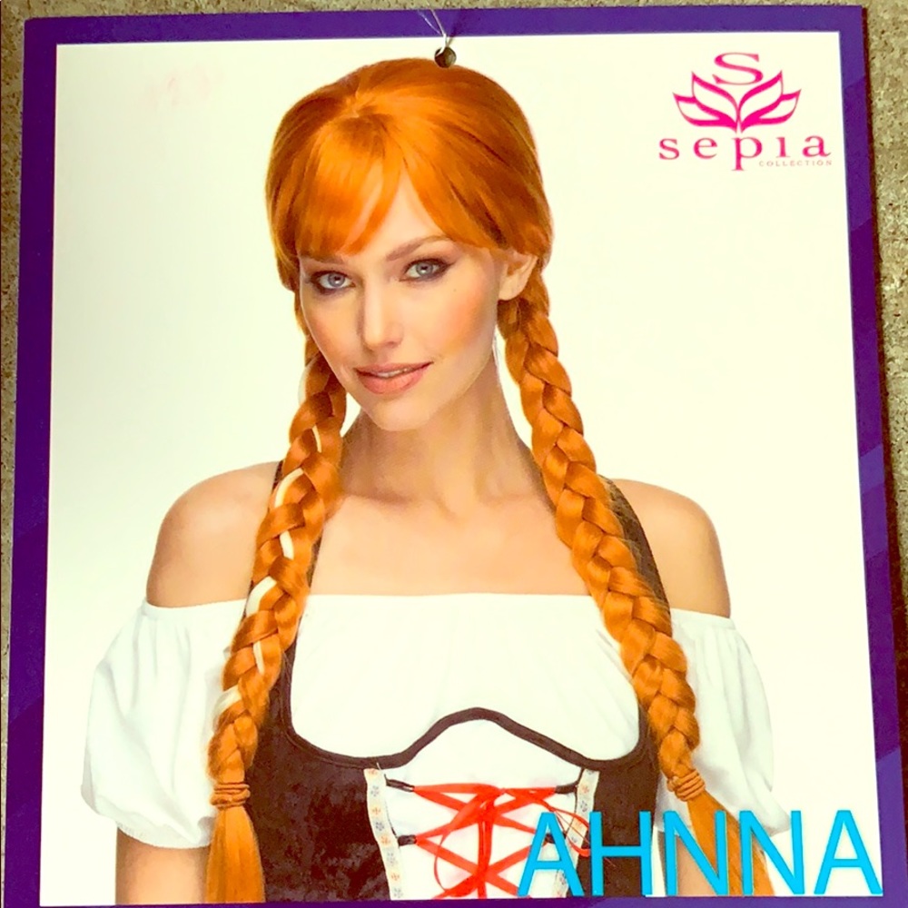 Pigtail princess wig
